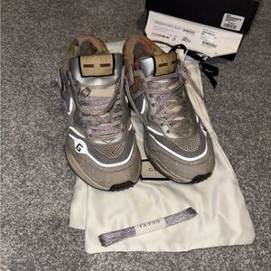 Gucci Metallic Gray Sneakers